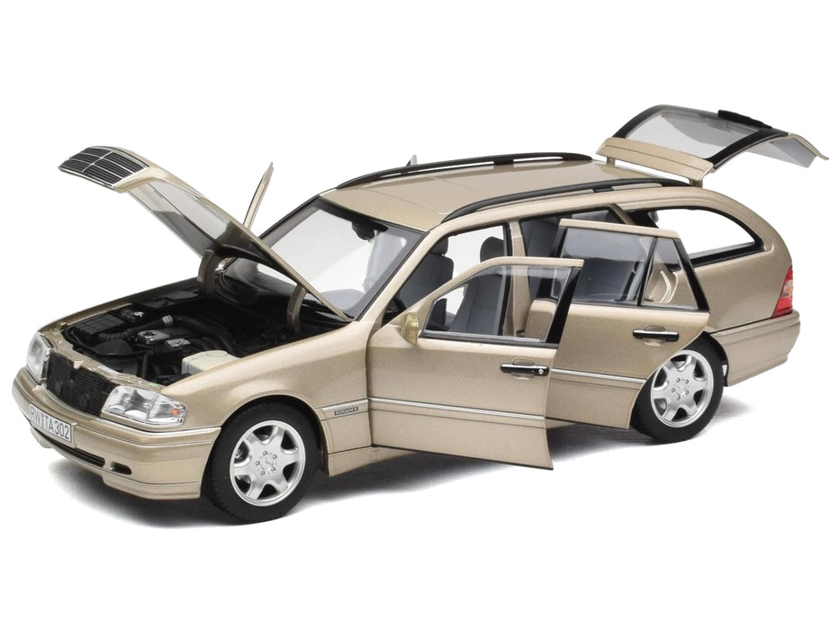 1997 Mercedes-Benz C-Class T-Model Smoke Silver Metallic 1/18 Diecast Model Car by Norev