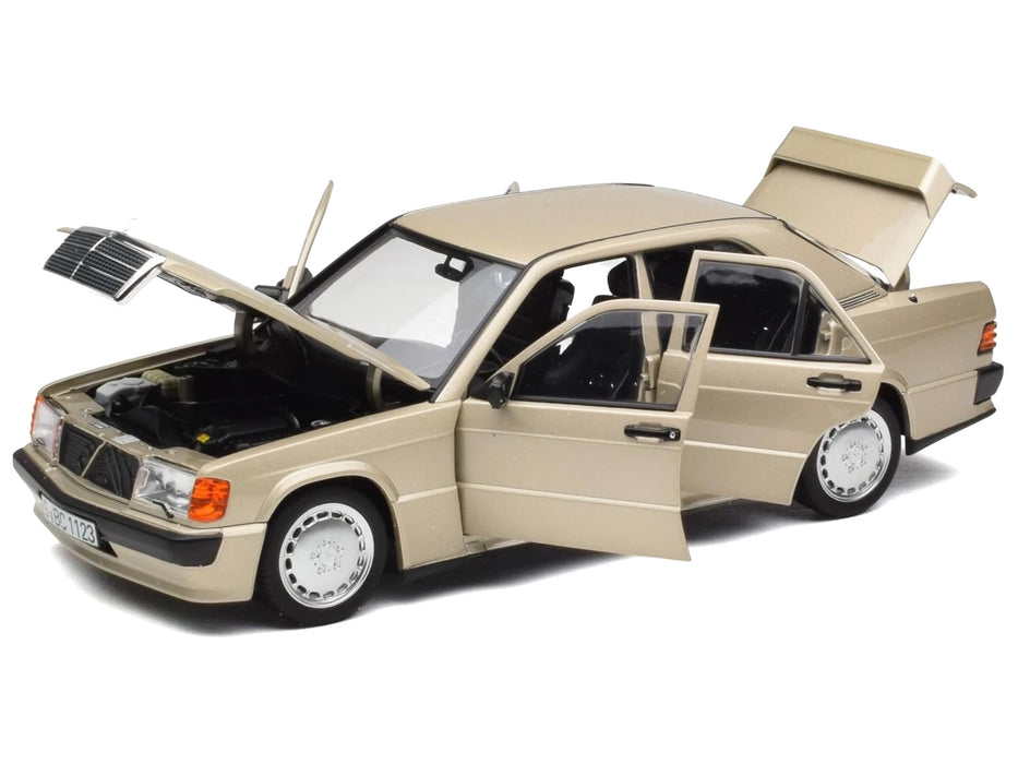 1984 Mercedes-Benz 190E 2.3-16 Smoke Silver Metallic 1/18 Diecast Model Car by Norev