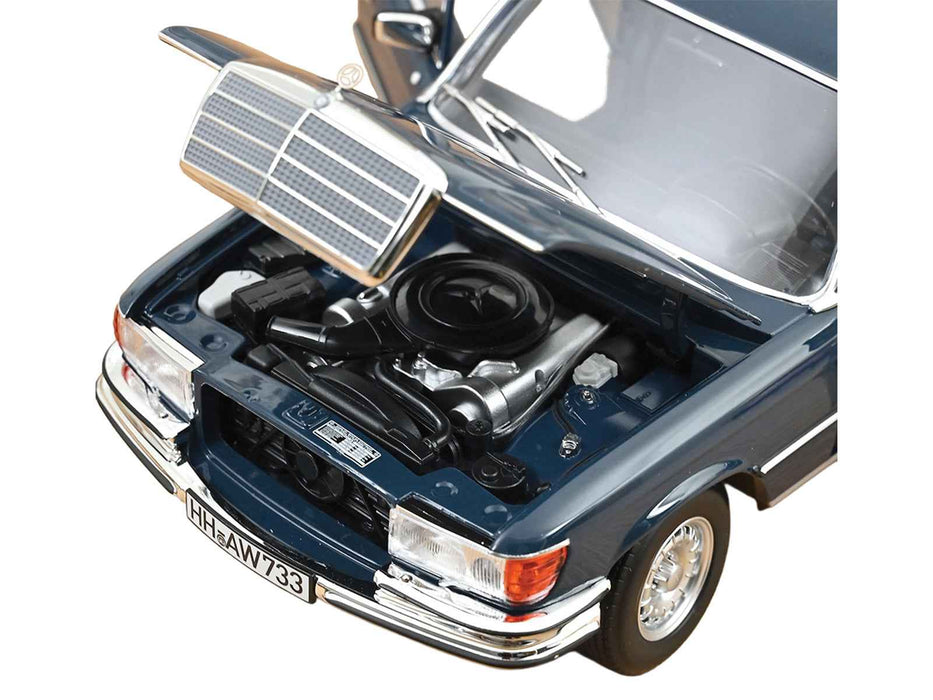 1979 Mercedes-Benz 350 SEL Hansa Blue 1/18 Diecast Model Car by Norev