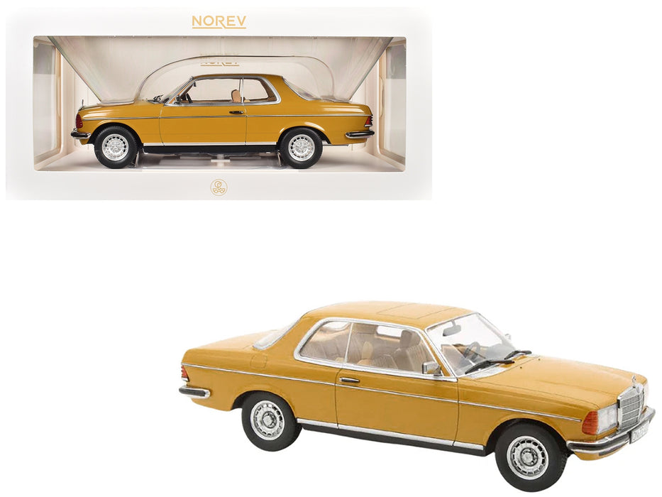 1980 Mercedes-Benz 280 CE Sahara Yellow 1/18 Diecast Model Car by Norev