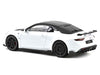 2024 Alpine A110 R Pearl White Metallic with Carbon Hood and Top 1/18 Diecast Model Car by Norev