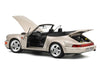 1992 Porsche 911 Carrera 2 Turbo Look Cabriolet Zermatt Silver Metallic 1/18 Diecast Model Car by Norev