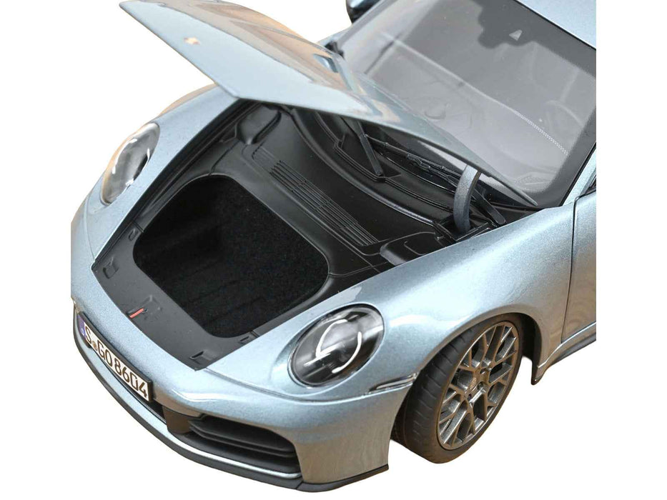 2024 Porsche 911 Carrera Polar Silver Metallic 1/18 Diecast Model Car by Norev