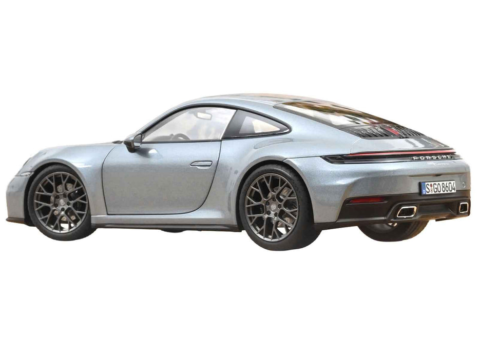 2024 Porsche 911 Carrera Polar Silver Metallic 1/18 Diecast Model Car by Norev
