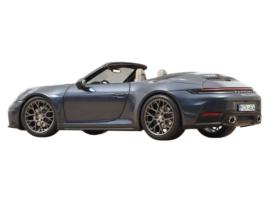 2024 Porsche 911 Carrera S Cabriolet Yachting Blue Metallic 1/18 Diecast Model Car by Norev