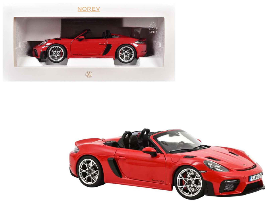 2023 Porsche 718 Spyder RS Guards Red 1/18 Diecast Model Car by Norev