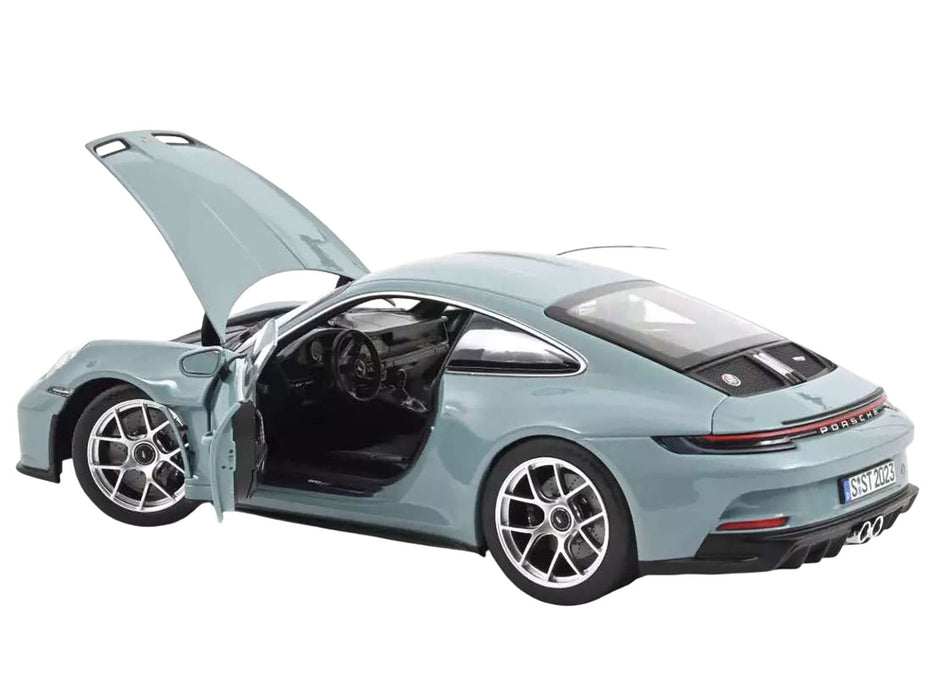 2023 Porsche 911 S/T Meissen Blue 1/18 Diecast Model Car by Norev