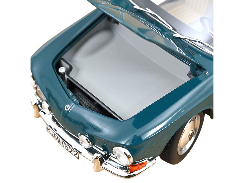 1963 Volkswagen Karmann Ghia 1500 Smaragd Green 1/18 Diecast Model Car by Norev
