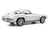 1963 Chevrolet Corvette Sting Ray Sebring Silver Metallic with Red Interior 1/18 Diecast Model Car by Norev