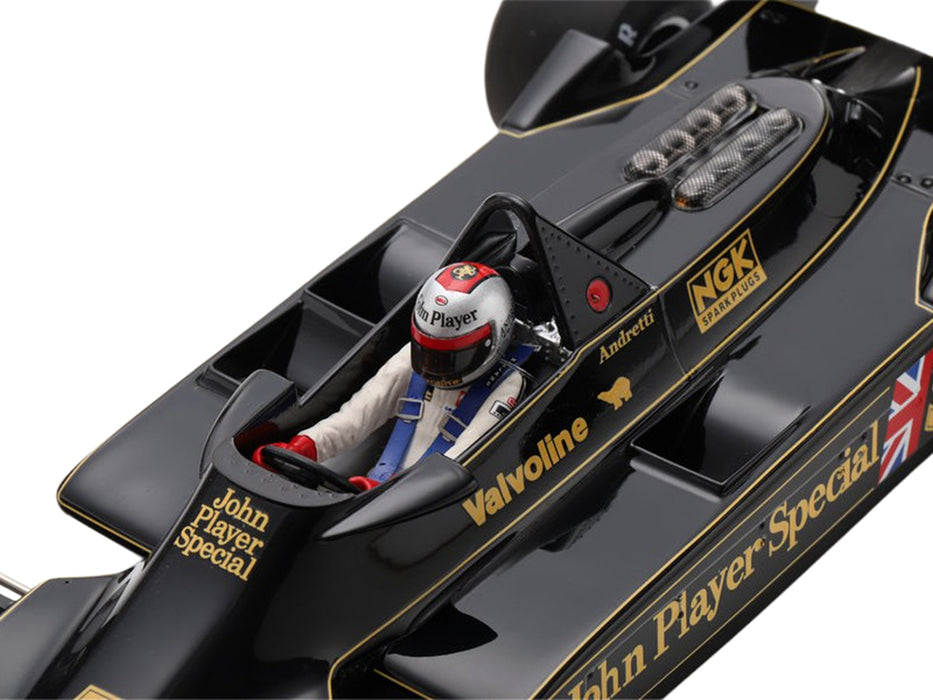 Lotus 79 #5 Mario Andretti "John Player Team Lotus" Winner Formula One F1 "Belgian GP" (1978) with Acrylic Display Case 1/18 Model Car by Spark