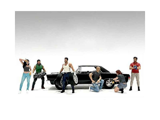 "Muscle Mechanics" 6 piece Figure Set for 1/24 Scale Models by American Diorama