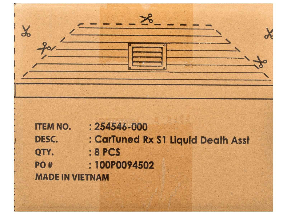 "Liquid Death" 2026 Series 1 Set of 8 Pieces Diecast Model Cars by CarTuned