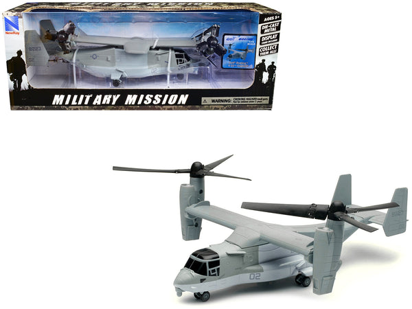 Bell Boeing V-22 Osprey Aircraft #02 Gray "US Air Force" "Military Mission" Series 1/72 Diecast Model by New Ray - Miniature Motors