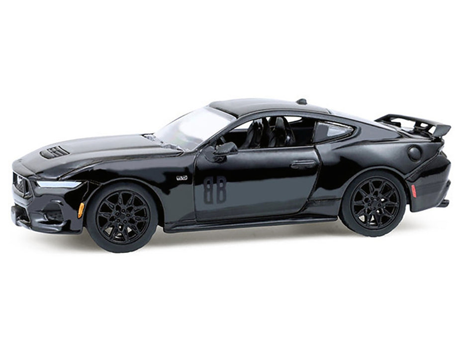 2024 Ford Mustang GT Coupe Black "Black Bandit" Series 30 1/64 Diecast Model Car by Greenlight