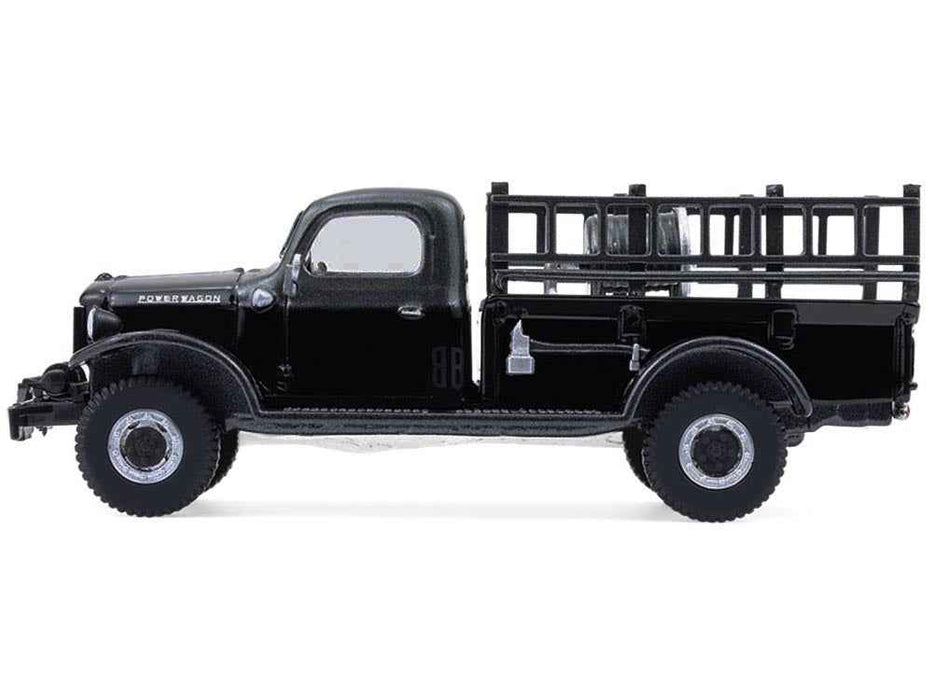 1946 Dodge Power Wagon Fire Truck Black "Black Bandit" Series 30 1/64 Diecast Model Car by Greenlight