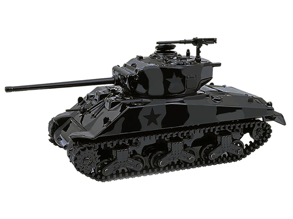 M4 Sherman 76 Long Barrell Tank Black Camouflage "Black Bandit" Series 30 1/64 Diecast Model Car by Greenlight