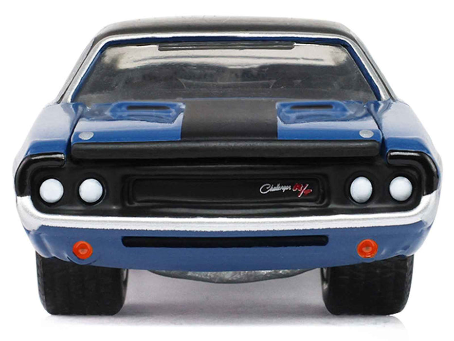 1970 Dodge Challenger Blue with Black Top "America 250 Edition" "Anniversary Collection" Series 18 1/64 Diecast Model Car by Greenlight