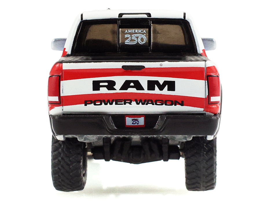 2017 Ram 2500 Power Wagon Pickup Truck American Flag Livery "America 250 Edition" "Anniversary Collection" Series 18 1/64 Diecast Model Car by Greenlight