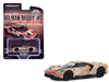 2022 Ford GT Heritage Edition #5 Holman-Moody "1966 24 Hours of Le Mans Ford 1-2-3 Sweep Tribute" Gold Metallic with Red Accents "Hobby Exclusive" Series 1/64 Diecast Model Car by Greenlight - Miniature Motors