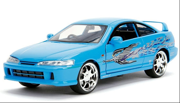 Mia's Acura Integra RHD (Right Hand Drive) Blue "The Fast and the Furious" Movie 1/24 Diecast Model Car by Jada