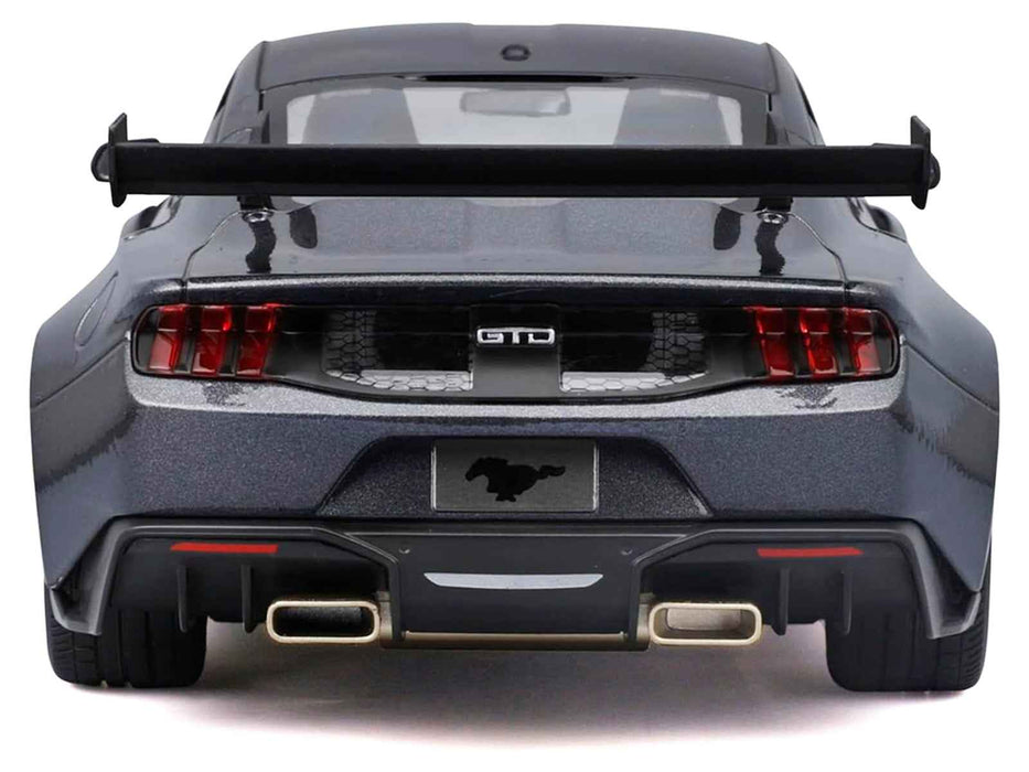 2025 Ford Mustang GTD Dark Gray Metallic with Black Top "Special Edition" Series 1/18 Diecast Model Car by Maisto