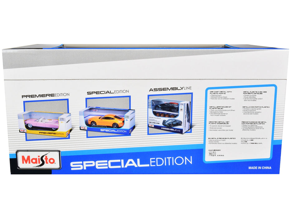 Porsche 911 Targa 4 GTS (992.2) Yellow with Black Top "Special Edition" Series 1/18 Diecast Model Car by Maisto