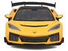 Chevrolet Corvette ZR1 Coupe Yellow with Carbon Top "Special Edition" Series 1/18 Diecast Model Car by Maisto