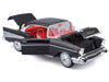 1957 Chevrolet Bel Air Coupe Black with Red Interior "Special Edition" Series 1/18 Diecast Model Car by Maisto