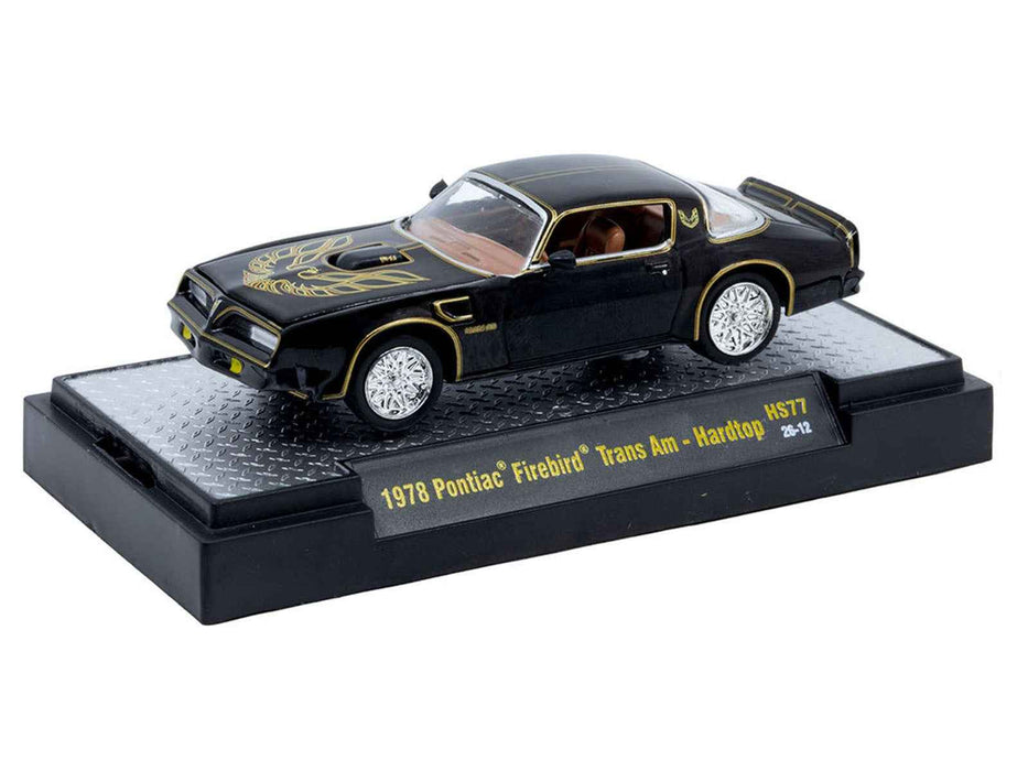 1978 Pontiac Firebird Trans Am Black with Hood Graphics Limited Edition to 12650 pieces Worldwide 1/64 Diecast Model Car by M2 Machines