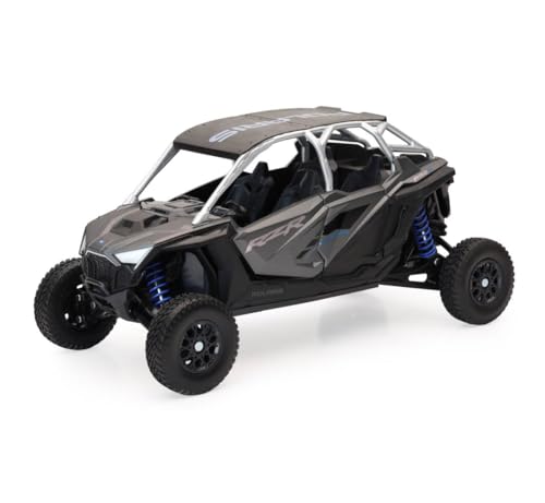 Polaris RZR Pro R UTV Silver Metallic and Black 1/18 Diecast Model by New Ray - Miniature Motors