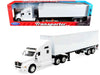 Kenworth T2000 Truck White with White Container "Transporter" Series 1/32 Diecast Model by Welly