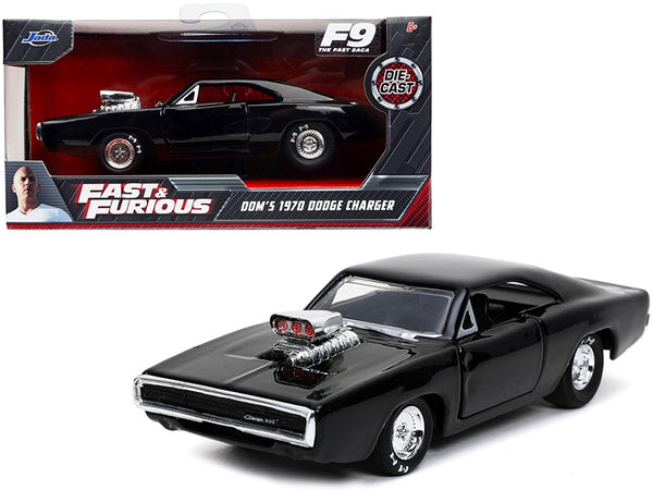 Dom's 1970 Dodge Charger 500 Black "Fast & Furious 9 F9" (2021) Movie 1/32 Diecast Model Car by Jada - Miniature Motors