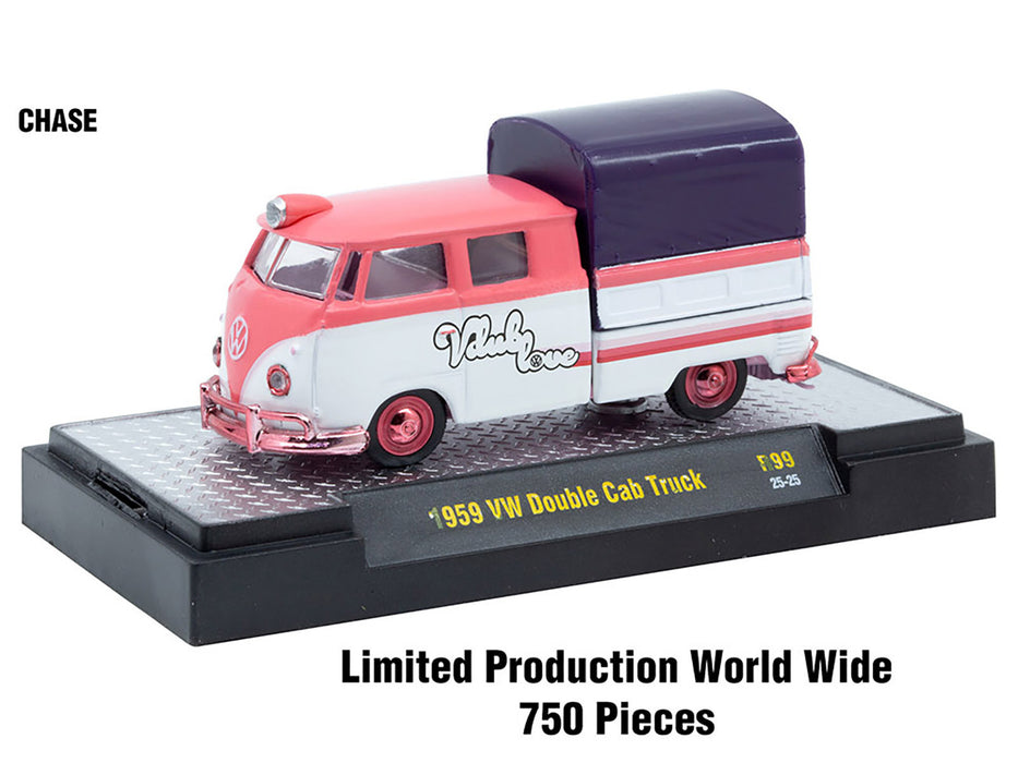 "Auto-Thentics" 6 piece Set Release 99 IN DISPLAY CASES Limited Edition 1/64 Diecast Model Cars by M2 Machines - Miniature Motors