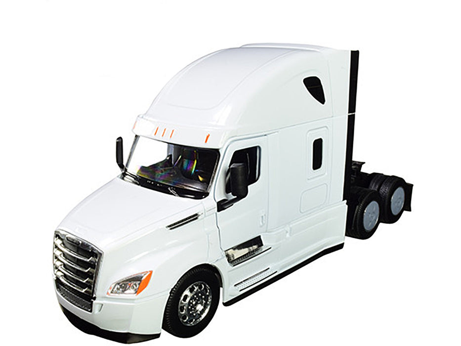 Freightliner Cascadia Truck White "Transporter" 1/32 Diecast Model by Welly