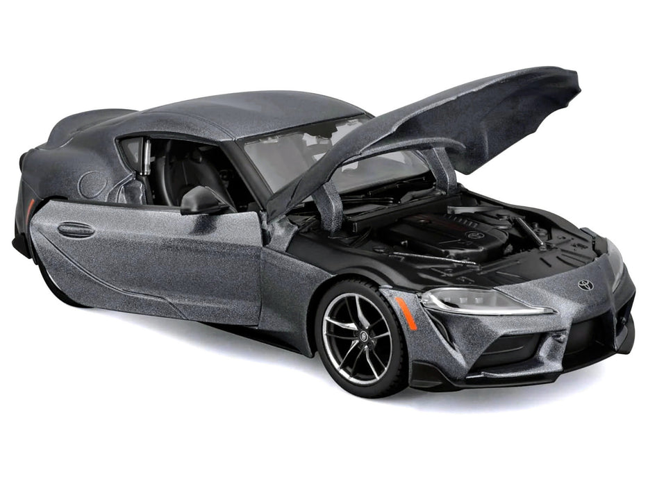 Toyota GR Supra Gray Metallic "Special Edition" Series 1/24 Diecast Model Car by Maisto