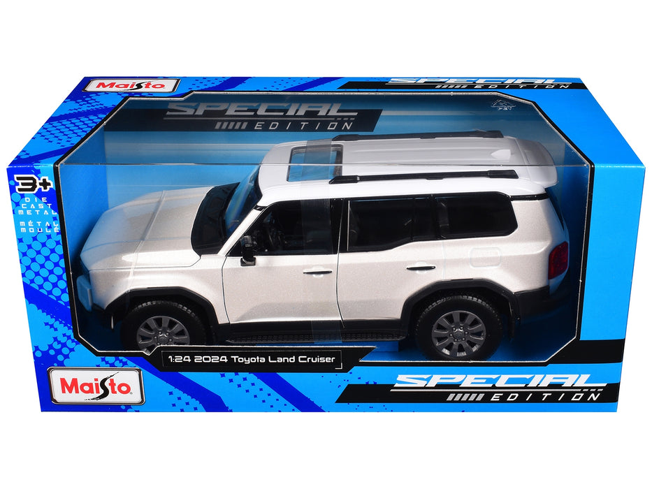 2024 Toyota Land Cruiser Pearl White Metallic with White Top "Special Edition" Series 1/24 Diecast Model Car by Maisto