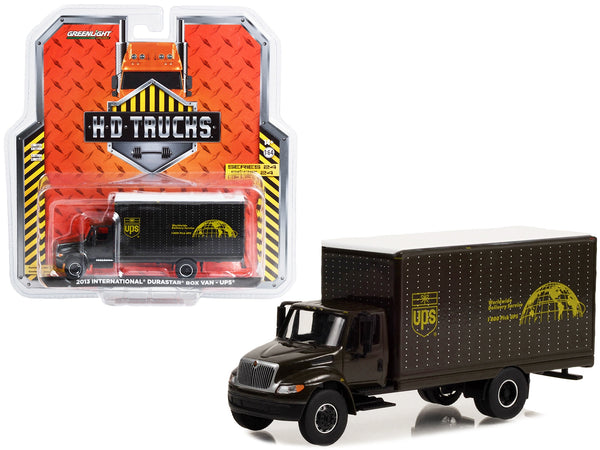 2013 International Durastar Box Van "UPS (United Parcel Service) Worldwide Delivery Service" "Heavy Duty H.D. Trucks" Series 24 1/64 Diecast Model Car by Greenlight - Miniature Motors
