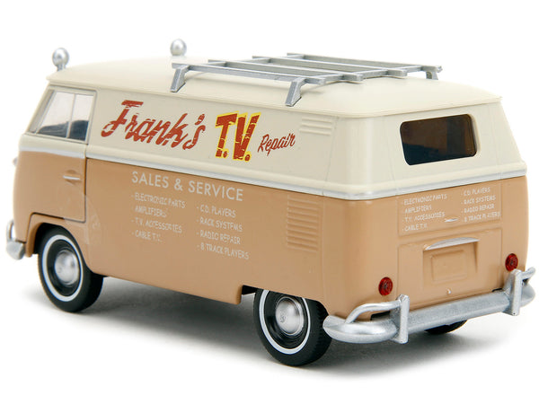 Volkswagen Bus "WheelJack" Tan and Beige "Frank's TV Repair" "Transformers: Rise of the Beasts" (2023) Movie "Hollywood Rides" Series 1/32 Diecast Model Car by Jada - Miniature Motors