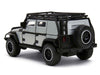 Tej's Jeep Wrangler Custom Silver Metallic with Black Top and Roof Rack "Furious 7" (2015) Movie "25 Years of Fast & Furious" Series 1/32 Diecast Model Car by Jada