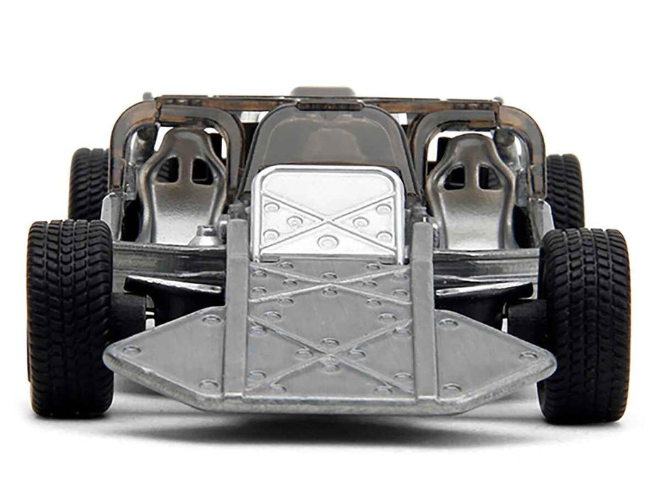 Flip Car Raw Metal "Fast & Furious 6" (2013) Movie "25 Years of Fast & Furious" Series 1/32 Diecast Model Car by Jada