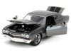 1970 Chevrolet Chevelle SS Gray Metallic with Black Stripes "Fast & Furious" (2009) Movie "Fast & Furious 25th Anniversary" Series 1/24 Diecast Model Car by Jada