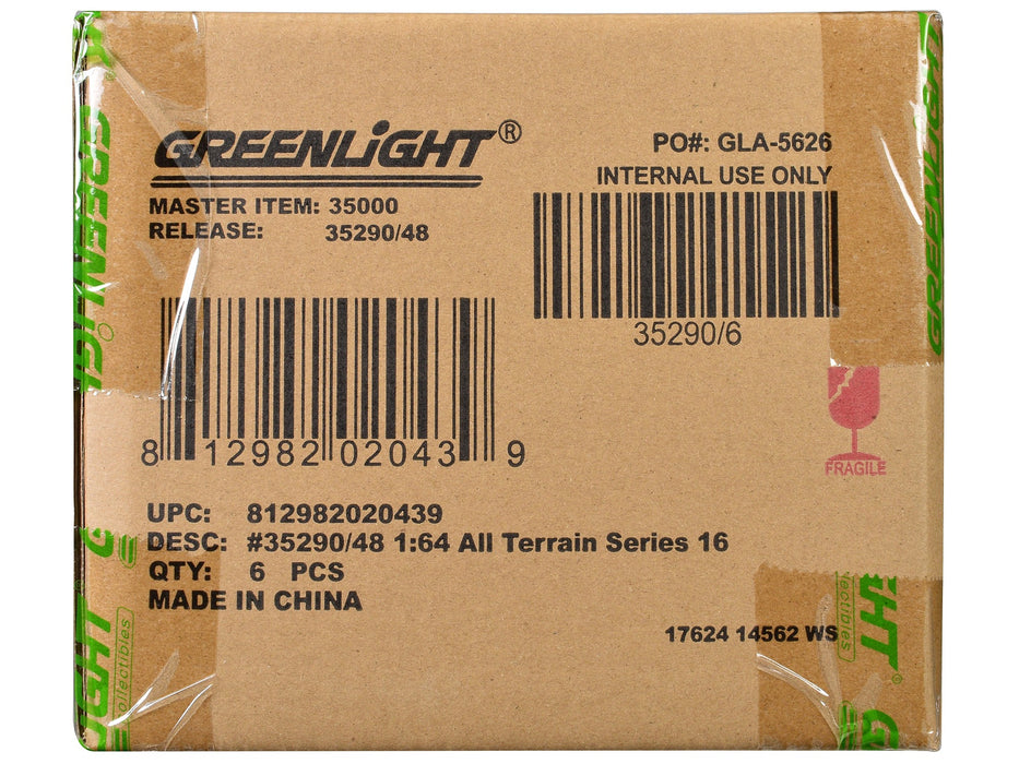 "All Terrain" Series 16 Set of 6 pieces 1/64 Diecast Model Cars by Greenlight