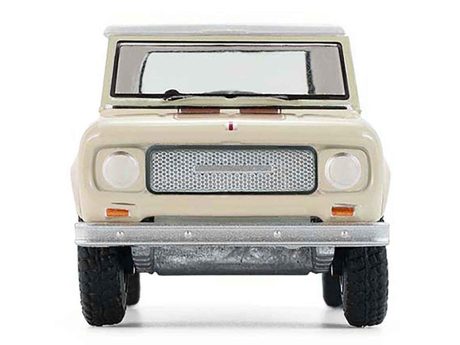 1967 International Scout 800 Sportop Cream with Brown Stripes and White Top "All Terrain" Series 17 1/64 Diecast Model Car by Greenlight