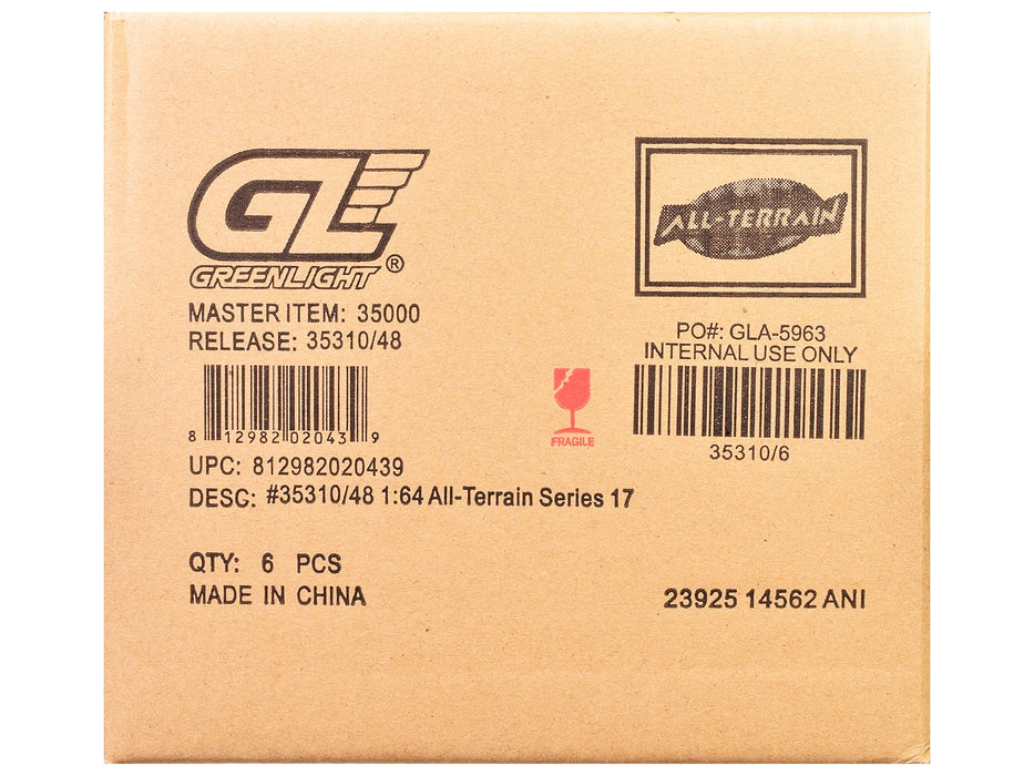 "All Terrain" Series 17 Set of 6 pieces 1/64 Diecast Model Cars by Greenlight