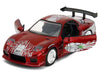 Dom's Mazda RX-7 Candy Red with Graphics "The Fast and the Furious" (2001) Movie "25 Years of Fast & Furious" Series 1/32 Diecast Model Car by Jada