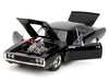 1970 Dodge Charger Black with Race Interior "The Fast and the Furious" (2001) Movie "25 Years of Fast & Furious" Series 1/24 Diecast Model Car by Jada