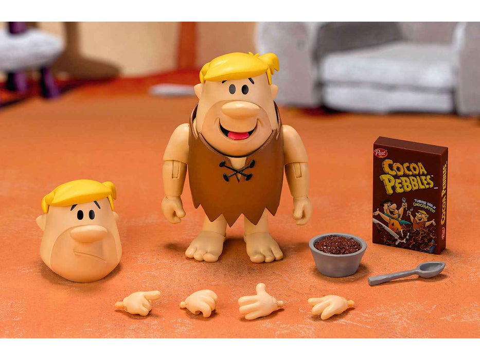 Barney Rubble 4.5" Moveable Figure with Accessories and Alternate Head and Hands "The Flintstones - Post Cocoa Pebbles" Model by Jada