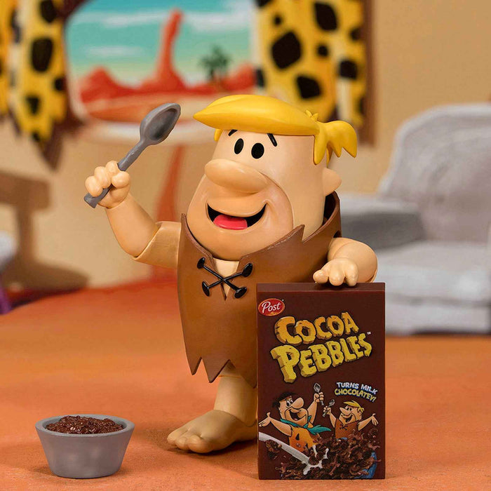 Barney Rubble 4.5" Moveable Figure with Accessories and Alternate Head and Hands "The Flintstones - Post Cocoa Pebbles" Model by Jada