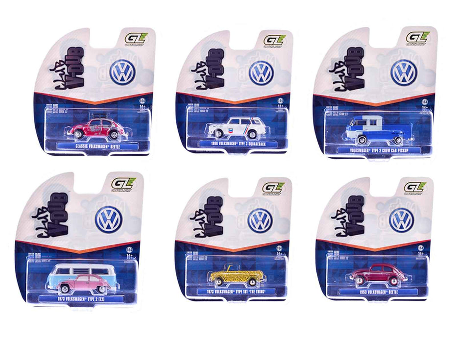 "Club Vee-Dub" Series 22 Set of 6 pieces 1/64 Diecast Model Cars by Greenlight
