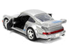 Porsche 911 Carrera RS 3.8 "Mirage" Silver Metallic with Blue Stripes "Transformers: Rise of the Beasts" (2023) Movie "Hollywood Rides" 1/32 Diecast Model Car by Jada